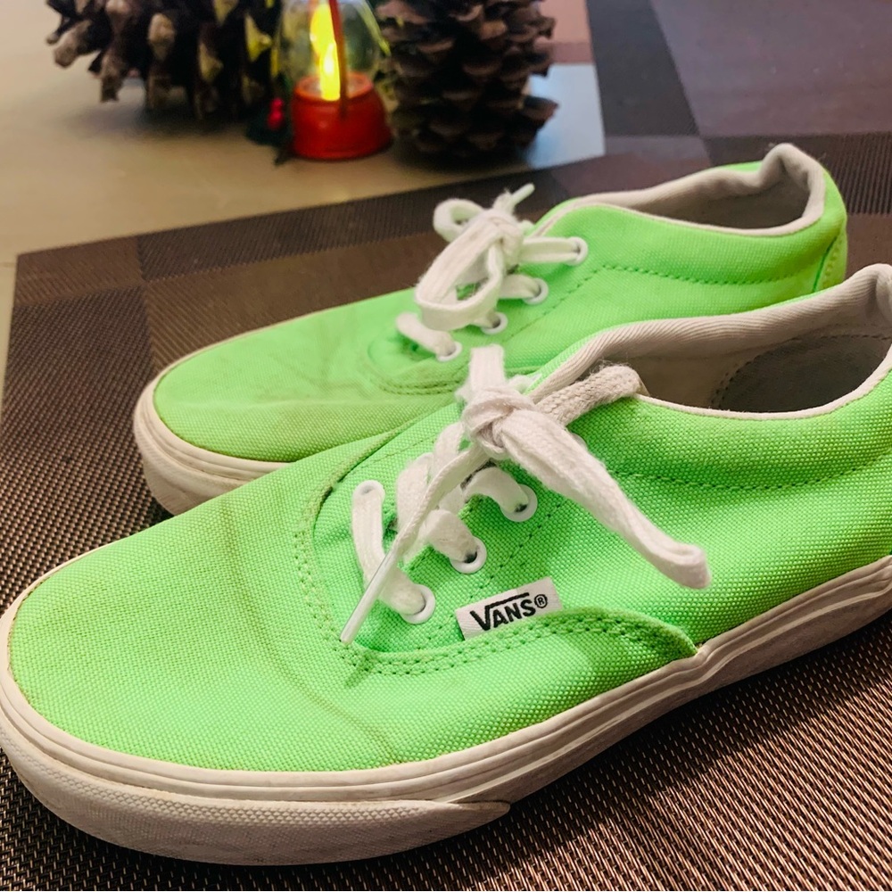 Vans Kids Neon Green Sneakers